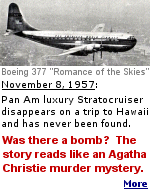 The story of "Romance of the Skies" involves two suspected bombers, big insurance policies, a possible bad propeller, and a missing flight tape recording.